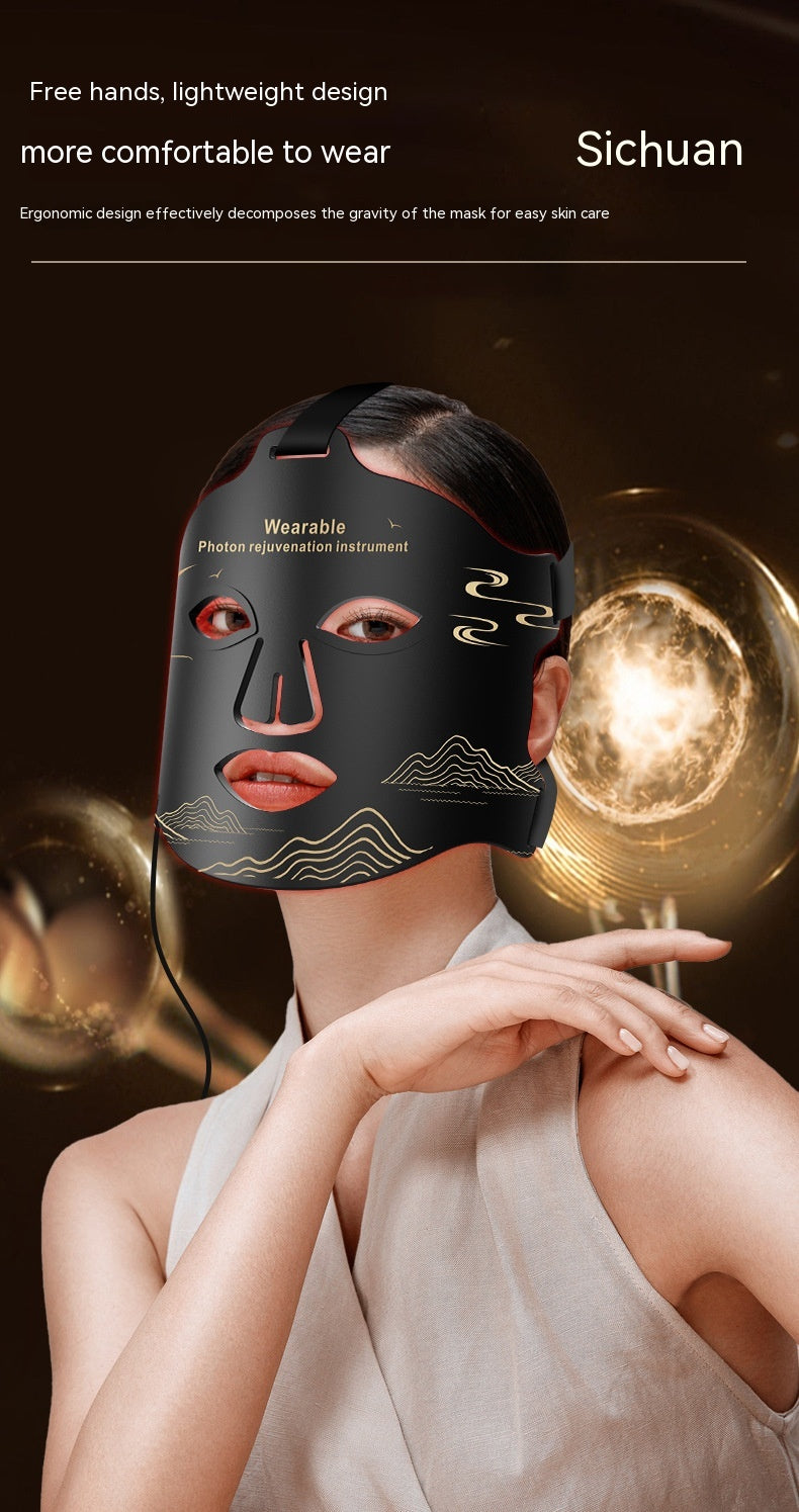 New Infrared Phototherapy LED Skin Rejuvenation Beauty Mask