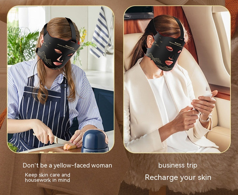 New Infrared Phototherapy LED Skin Rejuvenation Beauty Mask