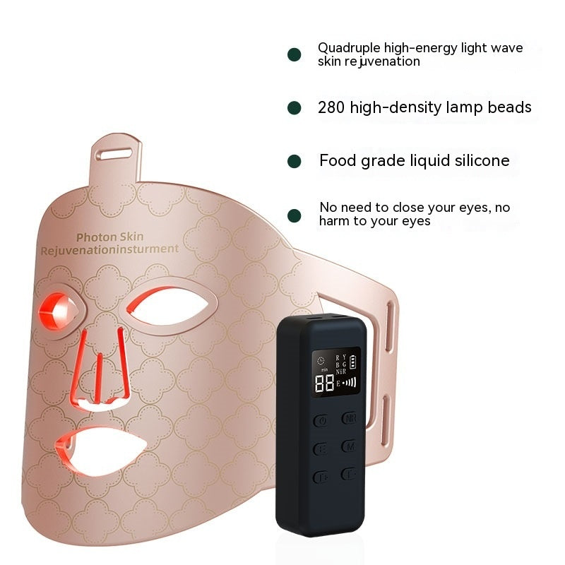 New Infrared Phototherapy LED Skin Rejuvenation Beauty Mask