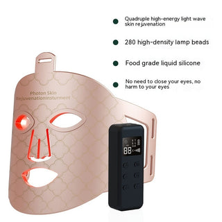 New Infrared Phototherapy LED Skin Rejuvenation Beauty Mask