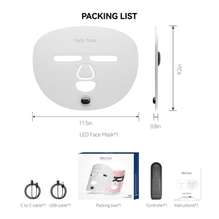LED Mask Near Infrared Everbright Bank Light Spectrum Red Blue