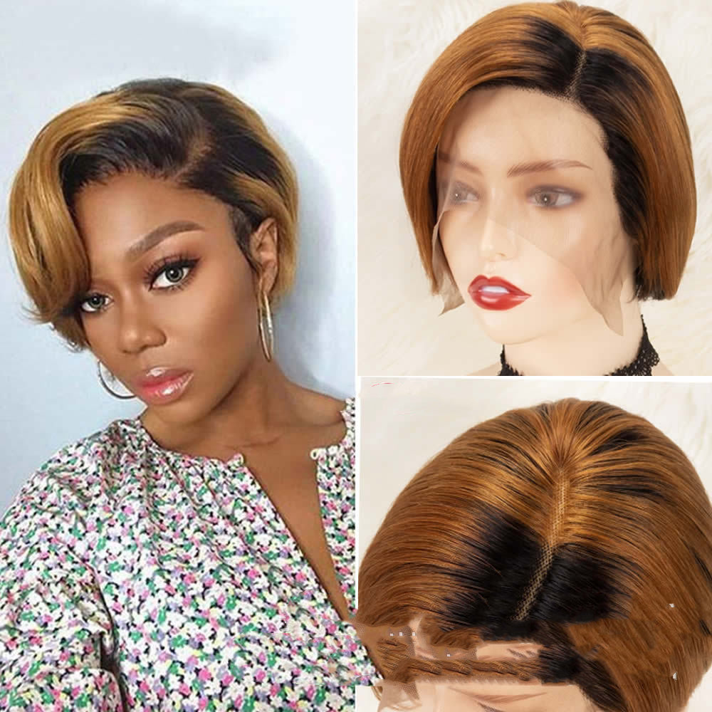 Pixie Cut Pruik met Lace Front