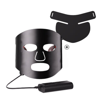 Colorful LED Phototherapy Home Face Black Gold Mask
