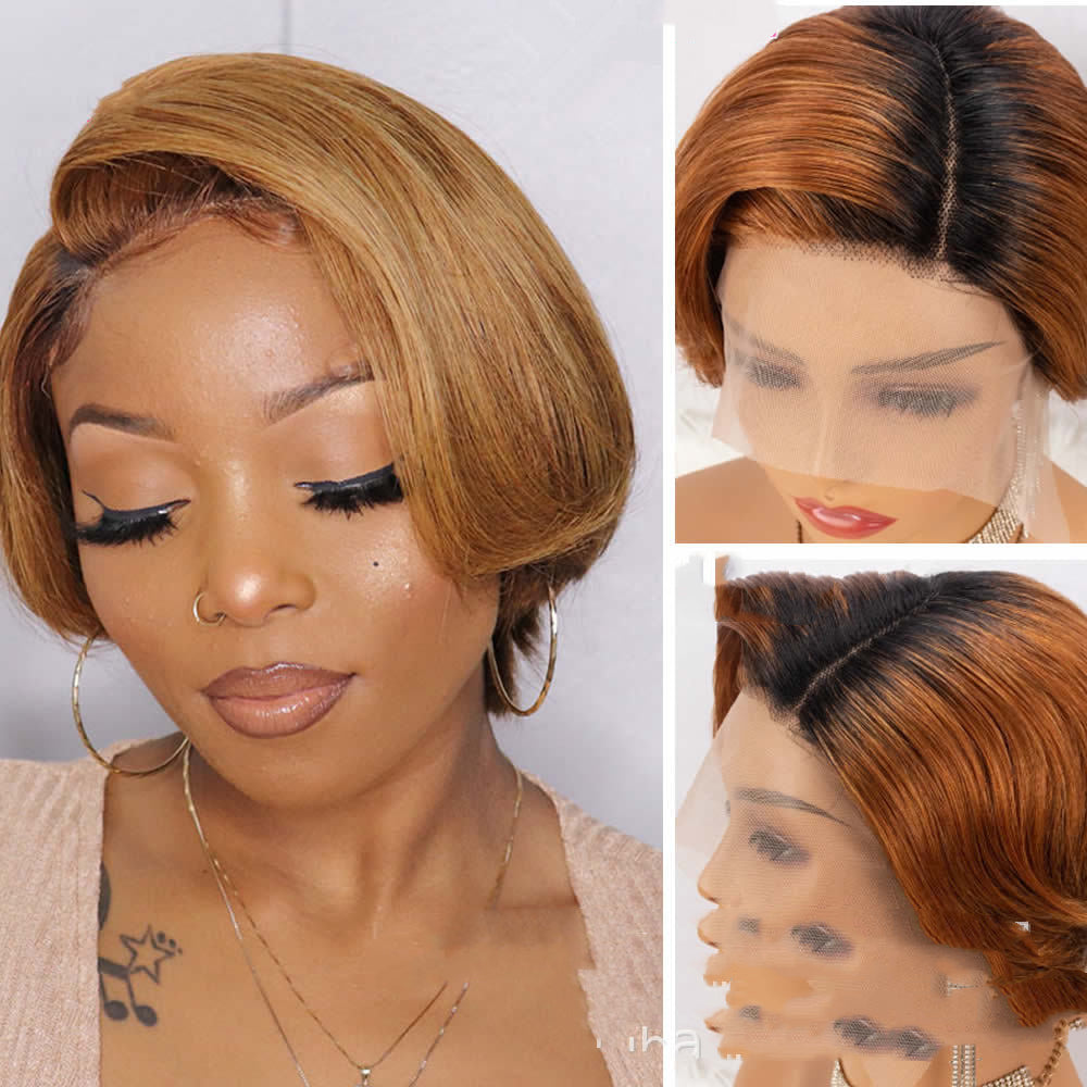 Pixie Cut Pruik met Lace Front