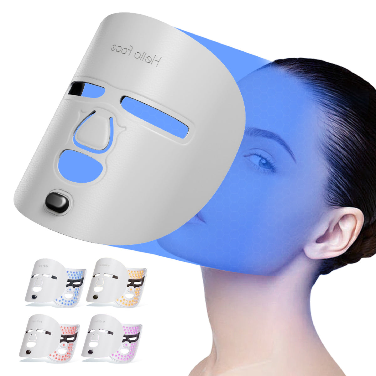 LED Mask Near Infrared Everbright Bank Light Spectrum Red Blue